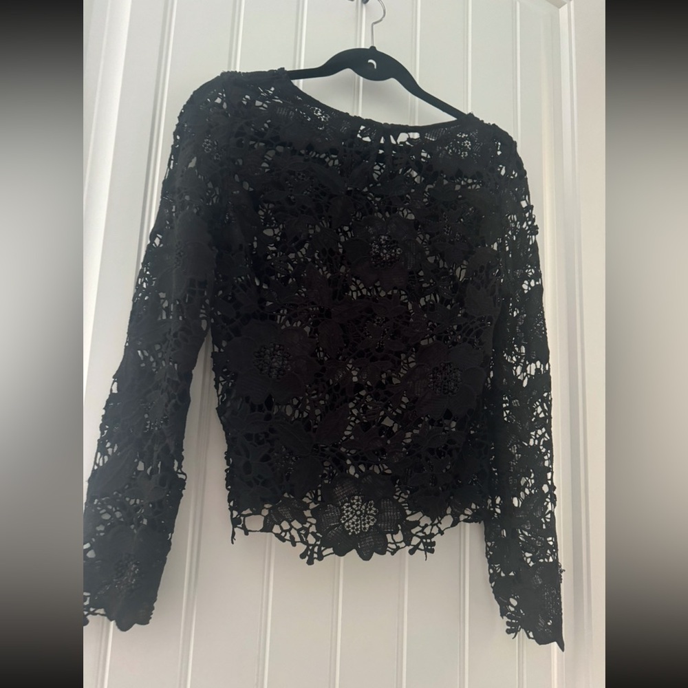 H&M Elegant Black Lace Top